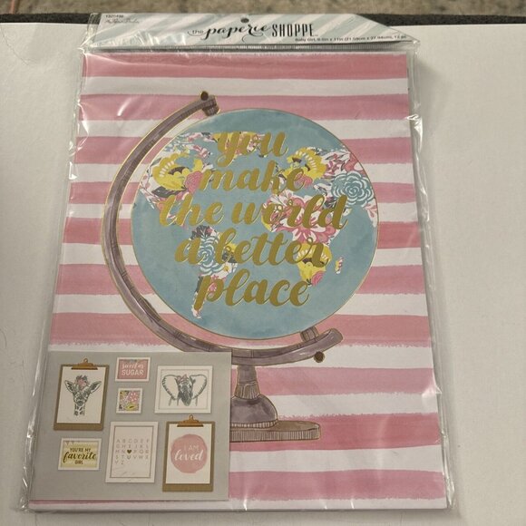 New The Paperie Shoppe Paper Studio Baby Girl Pictures Signs Pinks B19 - Picture 1 of 3